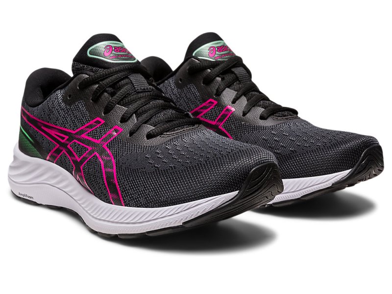 Women's Asics Gel-eXCite 9 Running Shoes Black/Pink Rave Canada | CA5959-891