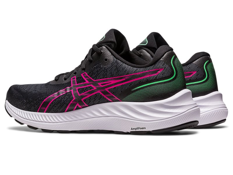 Women's Asics Gel-eXCite 9 Running Shoes Black/Pink Rave Canada | CA5959-891