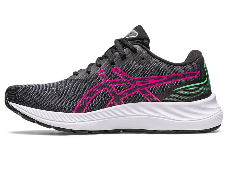 Women's Asics Gel-eXCite 9 Running Shoes Black/Pink Rave Canada | CA5959-891