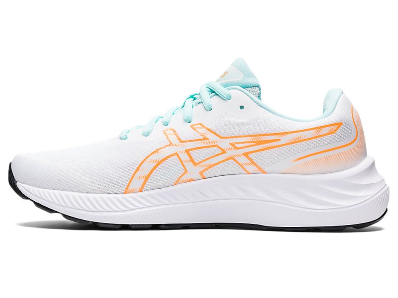 Women's Asics Gel-eXCite 9 Running Shoes White/Orange Pop Canada | CA6148-234