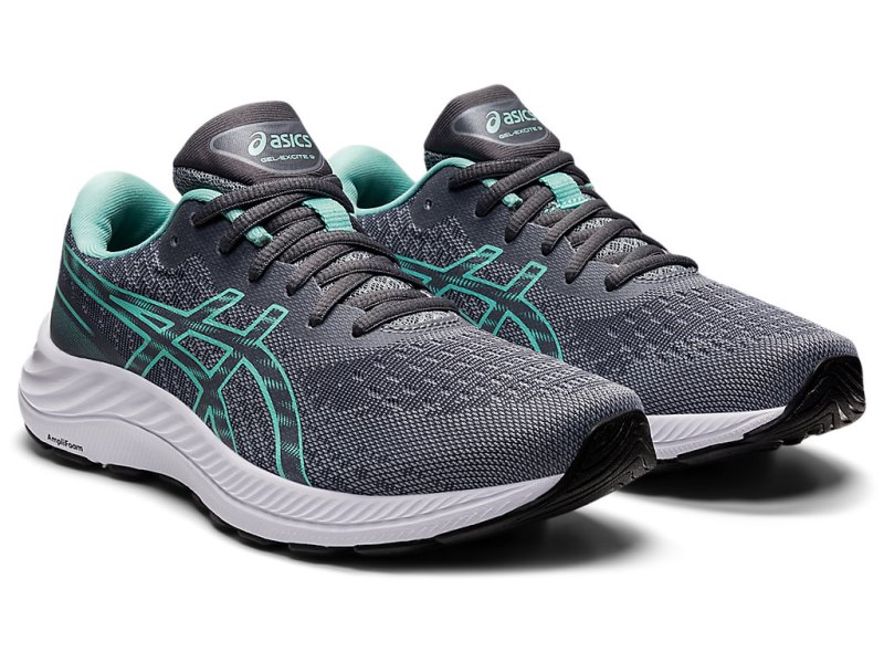 Women's Asics Gel-eXCite 9 Running Shoes Sheet Rock/Oasis Green Canada | CA6940-211