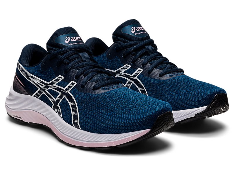 Women's Asics Gel-eXCite 9 Running Shoes Mako Blue/White Canada | CA7301-710