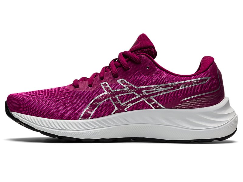 Women's Asics Gel-eXCite 9 Running Shoes Fuchsia Red/Pure Silver Canada | CA8314-321