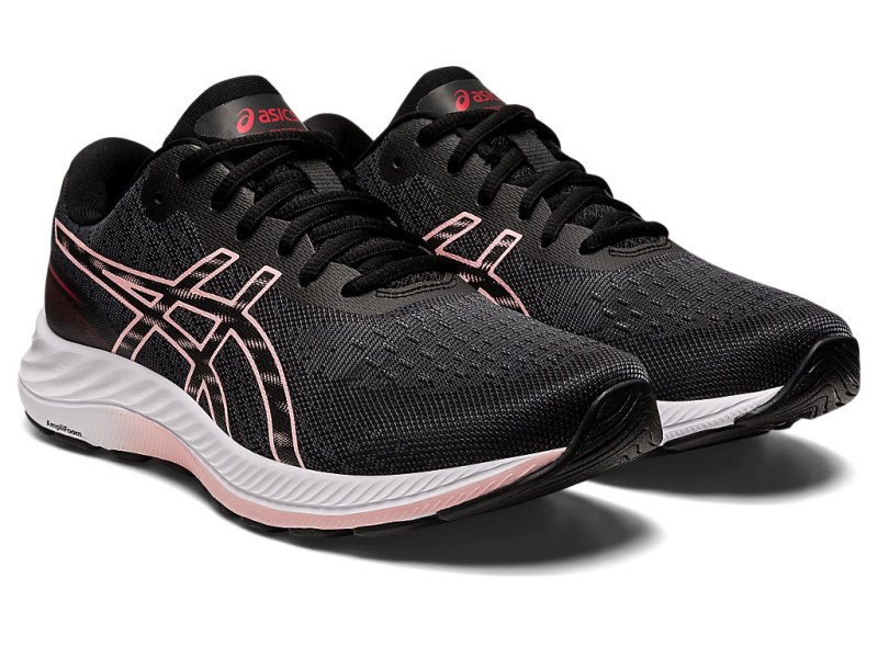 Women's Asics Gel-eXCite 9 Running Shoes Black/Frosted Rose Canada | CA8323-454