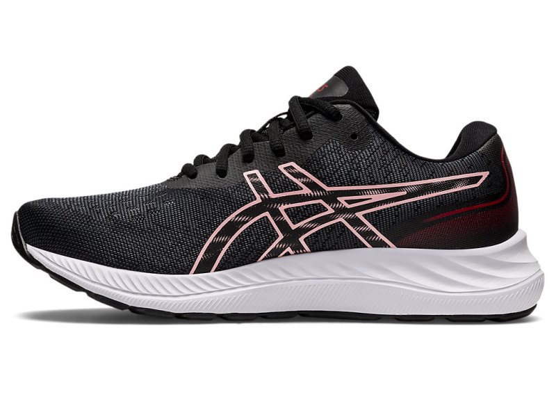 Women's Asics Gel-eXCite 9 Running Shoes Black/Frosted Rose Canada | CA8323-454