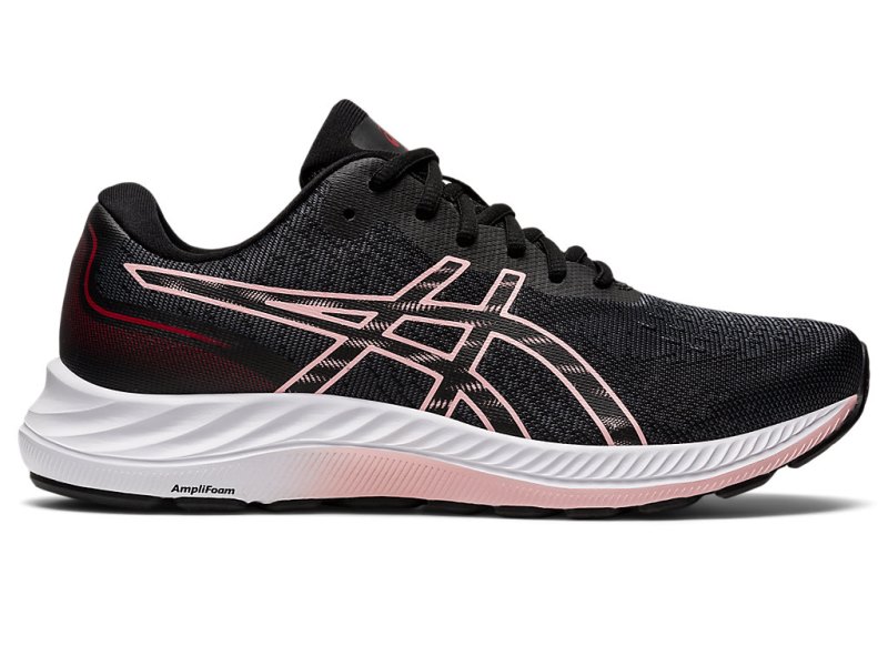 Women\'s Asics Gel-eXCite 9 Running Shoes Black/Frosted Rose Canada | CA8323-454