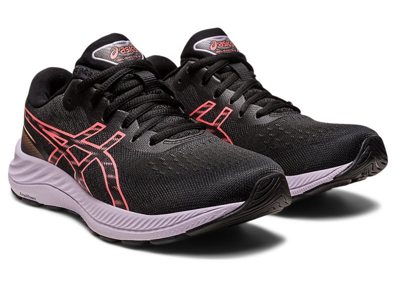 Women's Asics Gel-eXCite 9 Running Shoes Black/Papaya Canada | CA8353-528