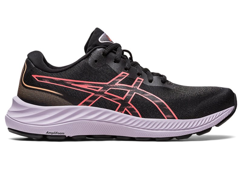 Women\'s Asics Gel-eXCite 9 Running Shoes Black/Papaya Canada | CA8353-528