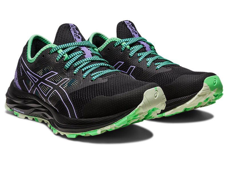 Women's Asics Gel-eXCite Trail Running Shoes Black/Digital Violet Canada | CA4330-624