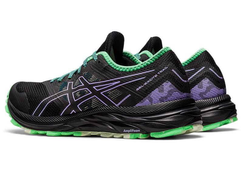 Women's Asics Gel-eXCite Trail Running Shoes Black/Digital Violet Canada | CA4330-624