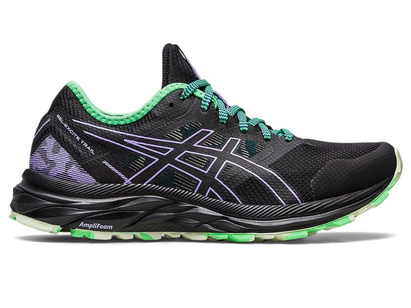 Women\'s Asics Gel-eXCite Trail Running Shoes Black/Digital Violet Canada | CA4330-624