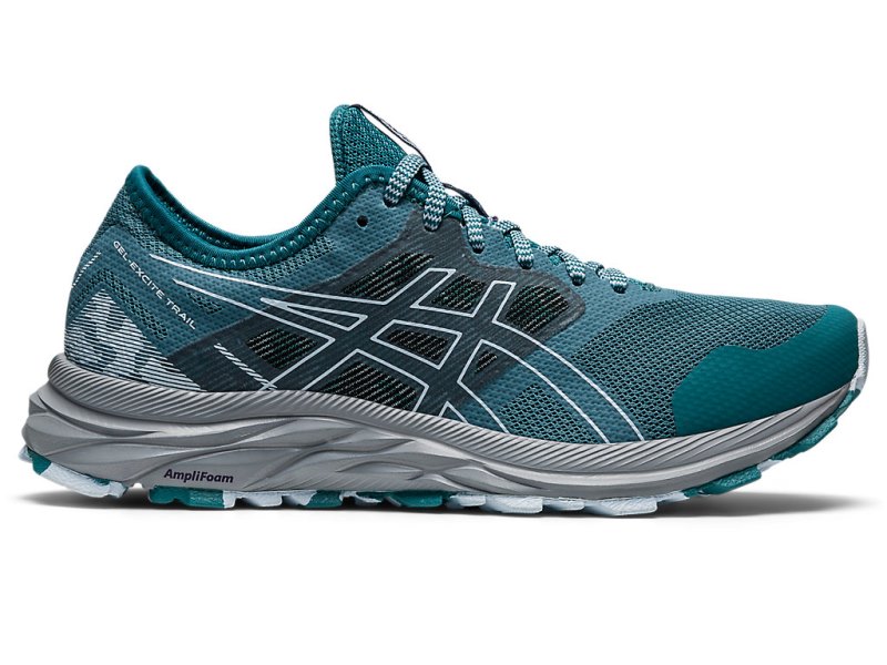 Women\'s Asics Gel-eXCite Trail Running Shoes Misty Pine/Soft Sky Canada | CA6056-233