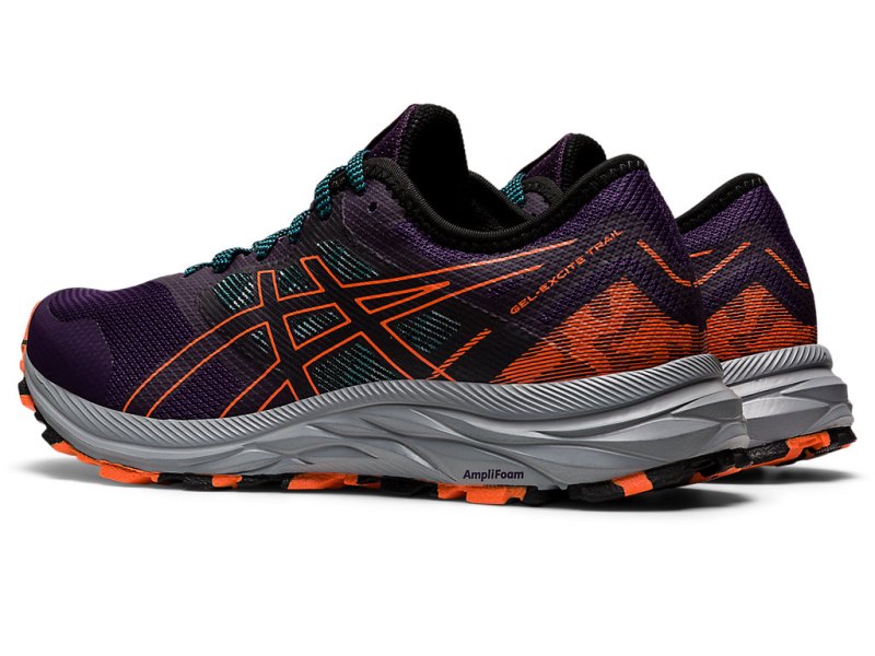 Women's Asics Gel-eXCite Trail Running Shoes Night Shade/Nova Orange Canada | CA8339-304