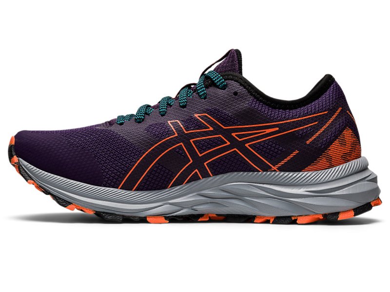 Women's Asics Gel-eXCite Trail Running Shoes Night Shade/Nova Orange Canada | CA8339-304