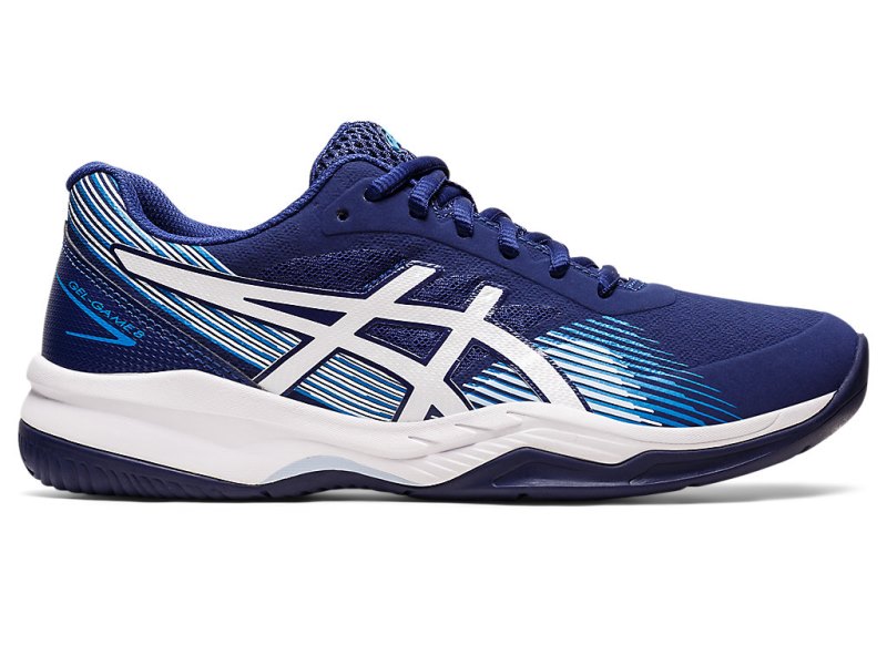 Women\'s Asics Gel-game 8 Tennis Shoes Dive Blue/White Canada | CA9000-759