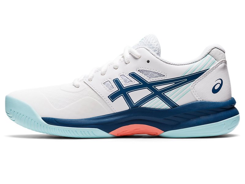 Women's Asics Gel-game 8 Tennis Shoes White/Light Indigo Canada | CA9213-949