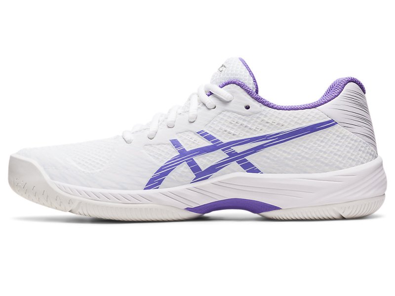 Women's Asics Gel-game 9 Tennis Shoes White/Amethyst Canada | CA1098-661