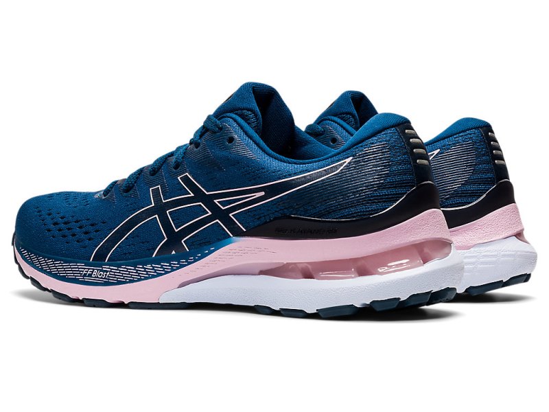 Women's Asics Gel-kayano 28 (D) Running Shoes Mako Blue/Barely Rose Canada | CA5736-748