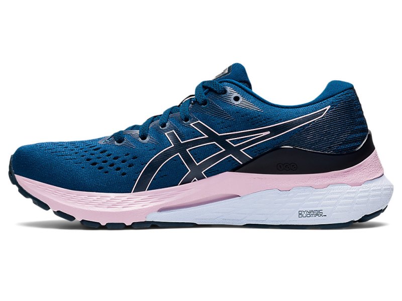 Women's Asics Gel-kayano 28 (D) Running Shoes Mako Blue/Barely Rose Canada | CA5736-748