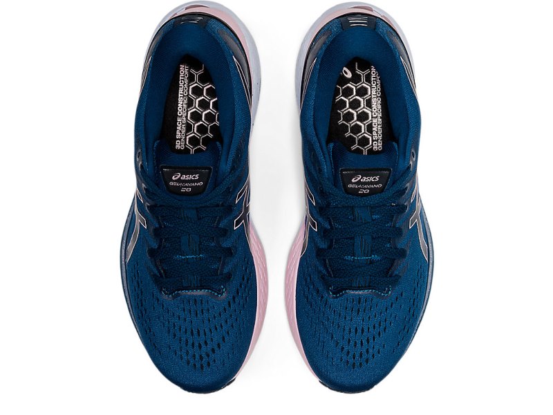 Women's Asics Gel-kayano 28 (D) Running Shoes Mako Blue/Barely Rose Canada | CA5736-748