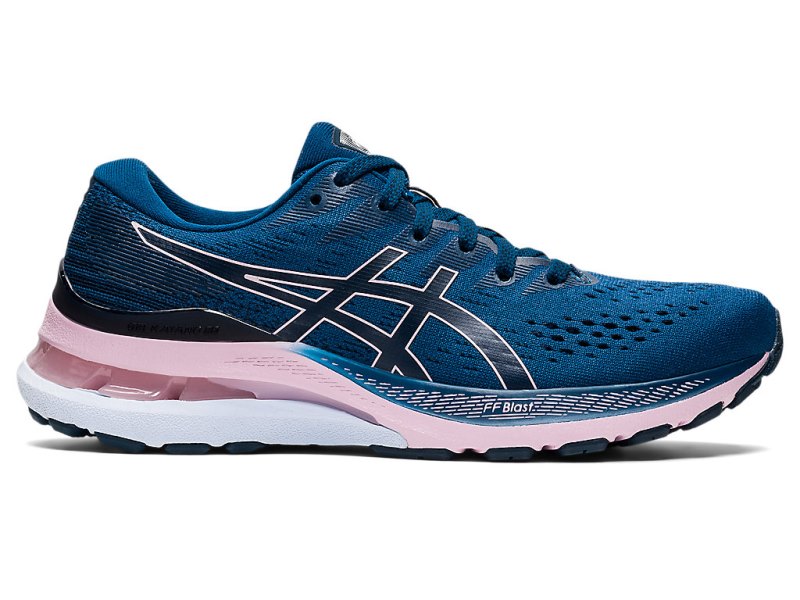 Women\'s Asics Gel-kayano 28 (D) Running Shoes Mako Blue/Barely Rose Canada | CA5736-748