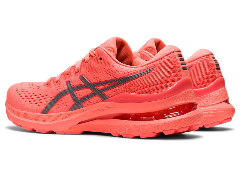 Women's Asics Gel-kayano 28 Lite-show Running Shoes Lite Show/Sun Coral Canada | CA9117-048