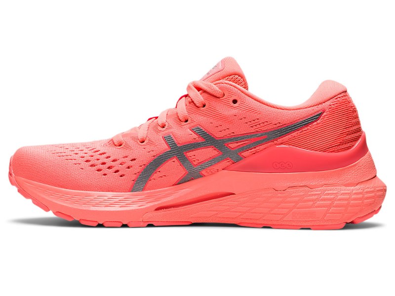 Women's Asics Gel-kayano 28 Lite-show Running Shoes Lite Show/Sun Coral Canada | CA9117-048