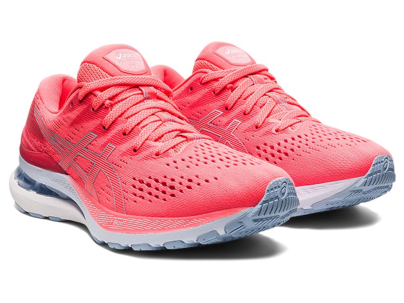 Women's Asics Gel-kayano 28 Running Shoes Blazing Coral/Mist Canada | CA3415-826