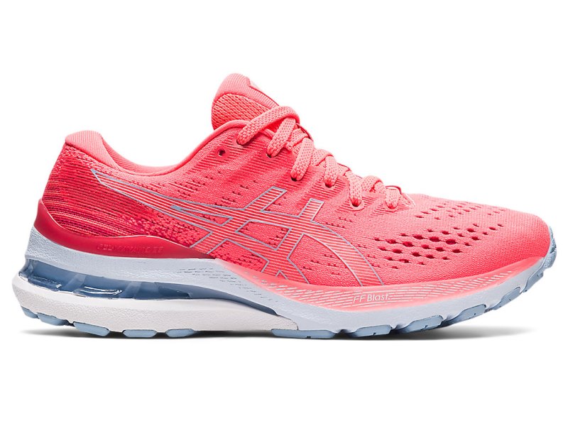 Women\'s Asics Gel-kayano 28 Running Shoes Blazing Coral/Mist Canada | CA3415-826