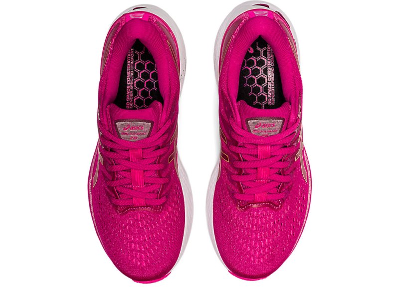 Women's Asics Gel-kayano 28 Running Shoes Fuchsia Red/Pink Glo Canada | CA3582-367