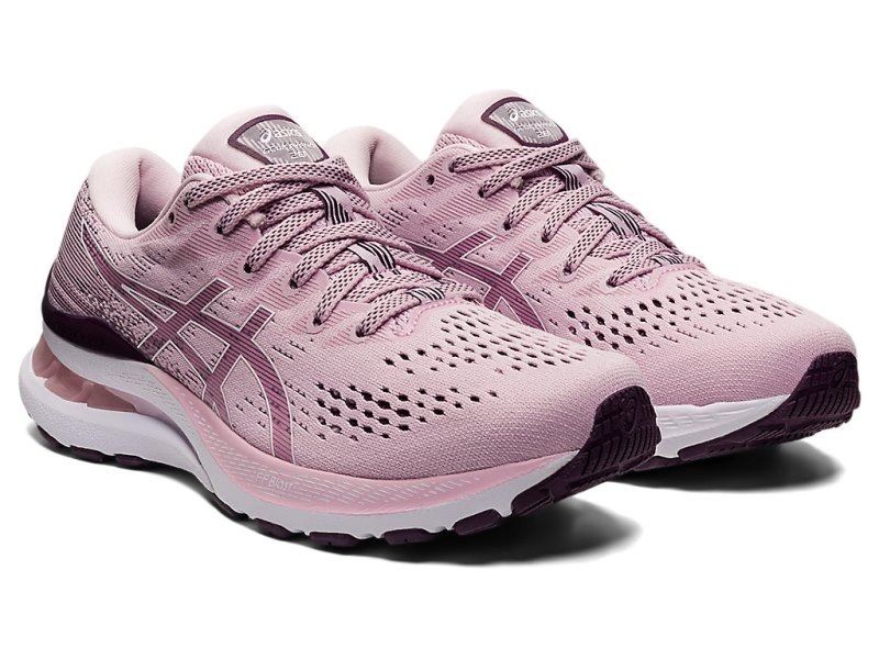 Women's Asics Gel-kayano 28 Running Shoes Barely Rose/White Canada | CA5926-451