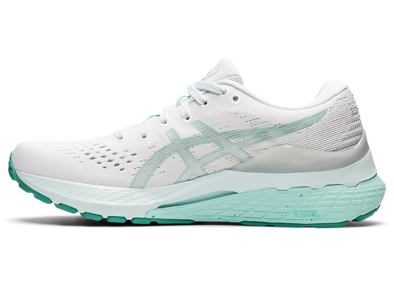 Women's Asics Gel-kayano 28 Running Shoes White/Oasis Green Canada | CA6545-567