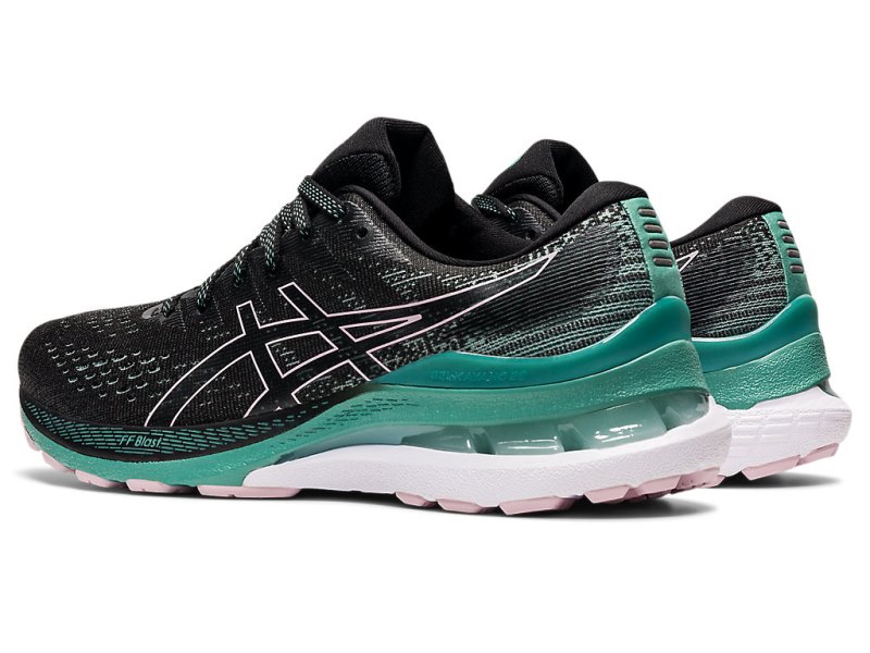 Women's Asics Gel-kayano 28 Running Shoes Black/Sage Canada | CA7232-922