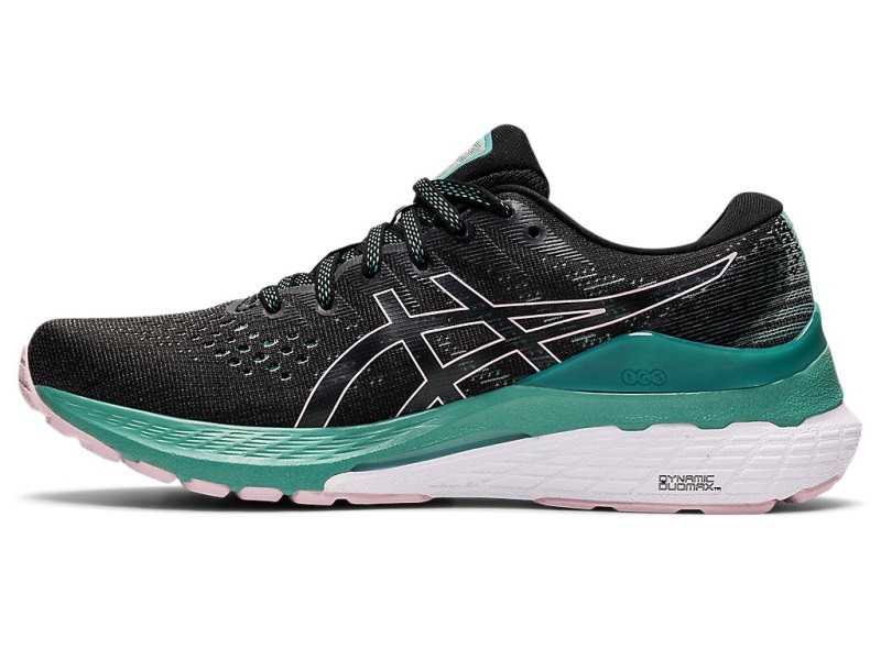 Women's Asics Gel-kayano 28 Running Shoes Black/Sage Canada | CA7232-922