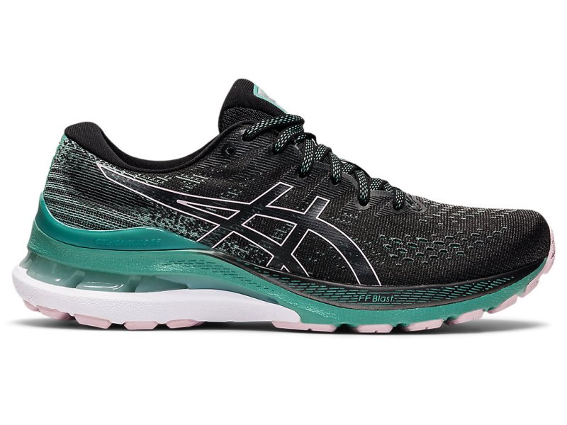 Women\'s Asics Gel-kayano 28 Running Shoes Black/Sage Canada | CA7232-922