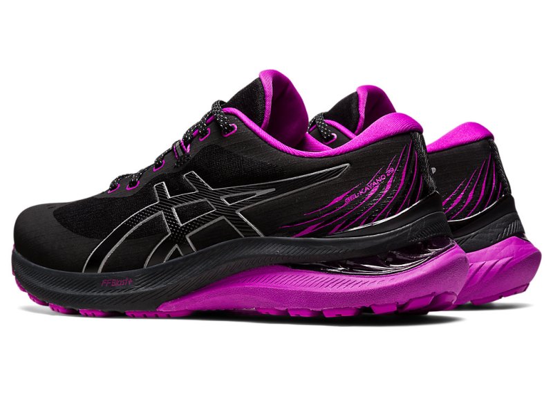 Women's Asics Gel-kayano 29 Lite-show Running Shoes Black/Orchid Canada | CA6680-250