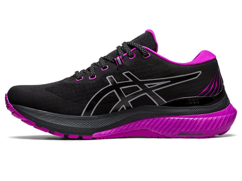 Women's Asics Gel-kayano 29 Lite-show Running Shoes Black/Orchid Canada | CA6680-250