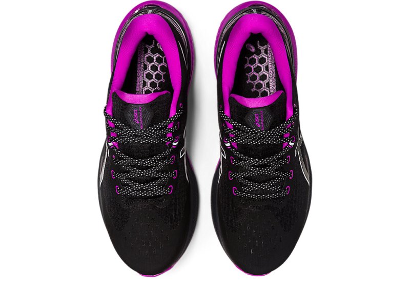 Women's Asics Gel-kayano 29 Lite-show Running Shoes Black/Orchid Canada | CA6680-250