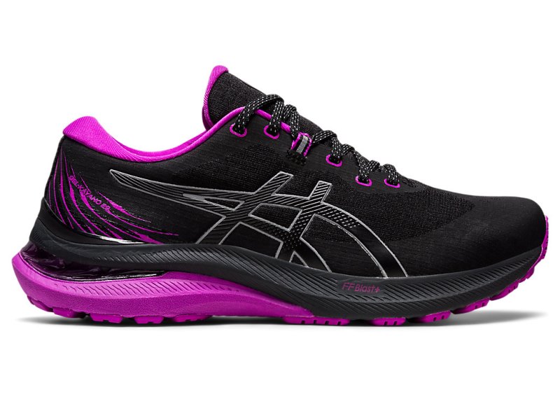 Women\'s Asics Gel-kayano 29 Lite-show Running Shoes Black/Orchid Canada | CA6680-250