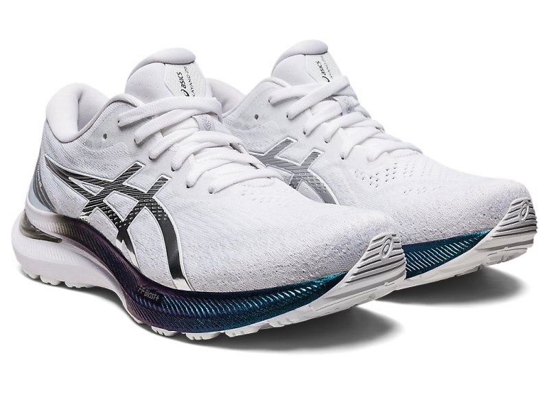 Women's Asics Gel-kayano 29 Platinum Running Shoes White/Pure Silver Canada | CA5776-448