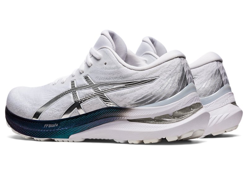 Women's Asics Gel-kayano 29 Platinum Running Shoes White/Pure Silver Canada | CA5776-448