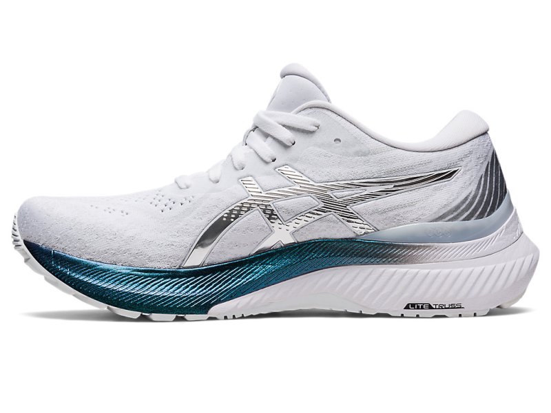 Women's Asics Gel-kayano 29 Platinum Running Shoes White/Pure Silver Canada | CA5776-448