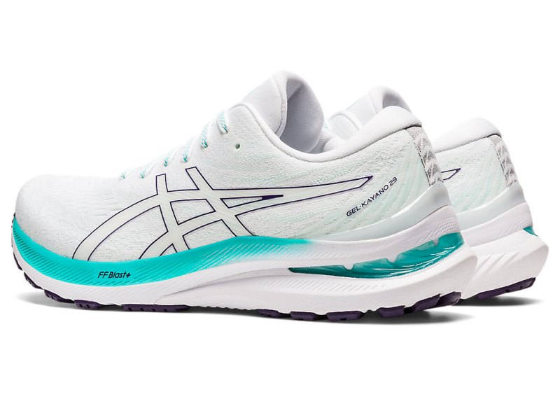 Women's Asics Gel-kayano 29 Running Shoes White/Sea Glass Canada | CA0470-523