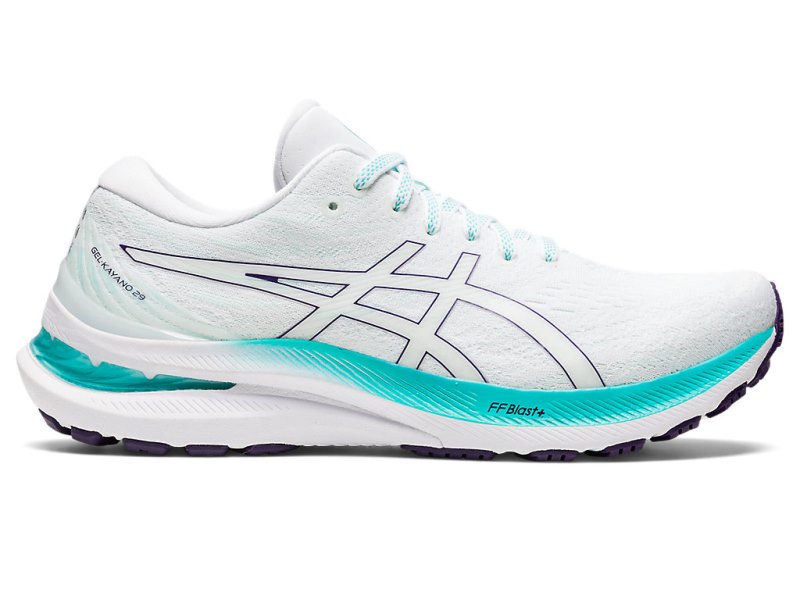 Women\'s Asics Gel-kayano 29 Running Shoes White/Sea Glass Canada | CA0470-523