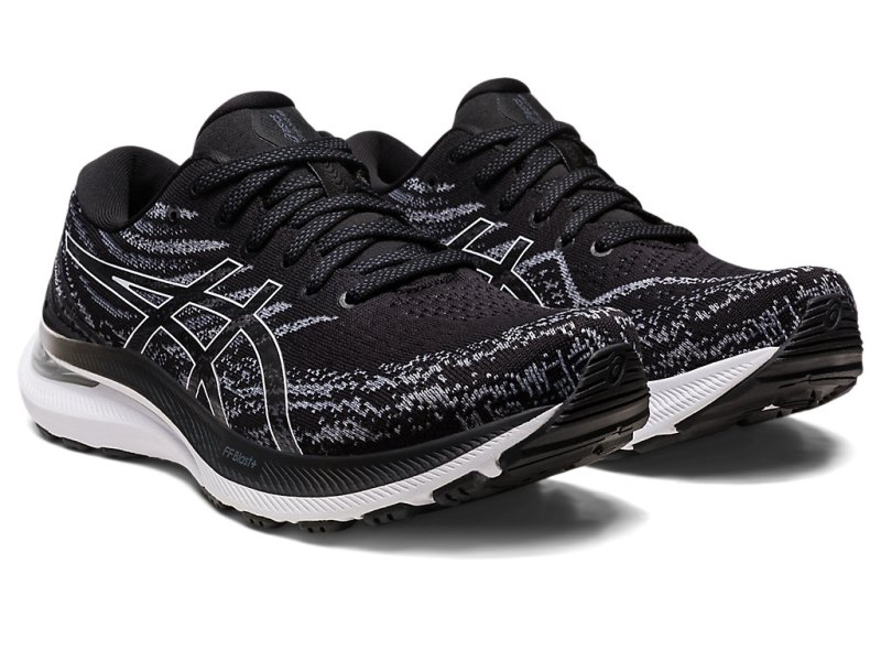 Women's Asics Gel-kayano 29 Running Shoes Black/White Canada | CA4563-481