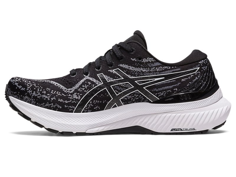 Women's Asics Gel-kayano 29 Running Shoes Black/White Canada | CA4563-481