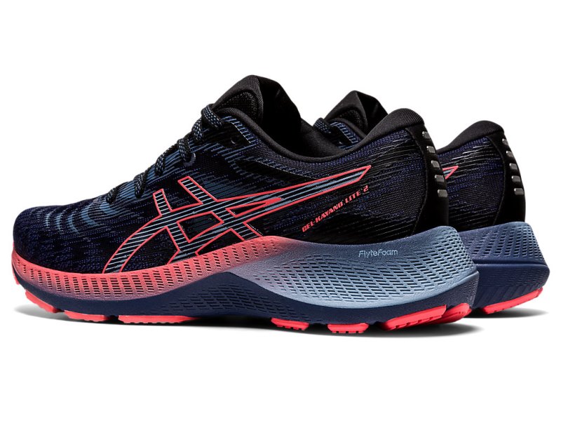 Women's Asics Gel-kayano Lite 2 Running Shoes Thunder Blue/Blazing Coral Canada | CA6101-839