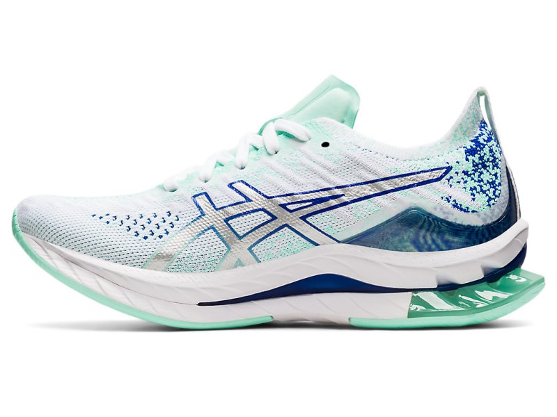 Women's Asics Gel-kinsei Blast Running Shoes White/Pure Silver Canada | CA5331-621