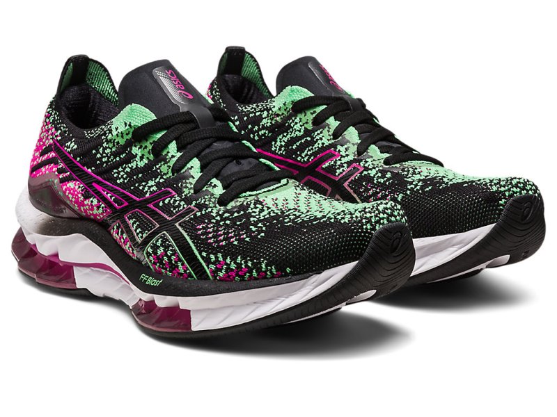 Women's Asics Gel-kinsei Blast Running Shoes Black/Pink Rave Canada | CA7673-568