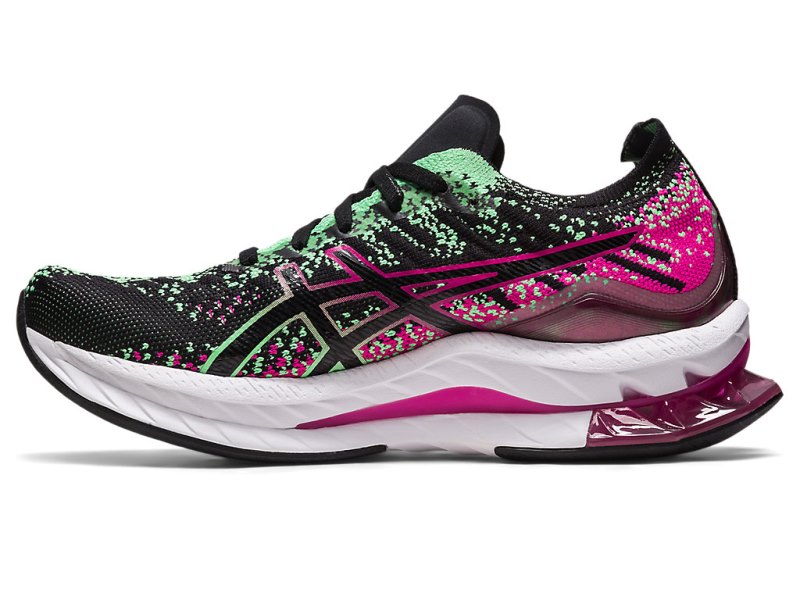 Women's Asics Gel-kinsei Blast Running Shoes Black/Pink Rave Canada | CA7673-568